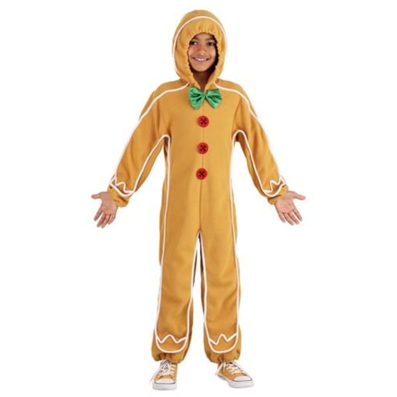Kid's Gingerbread Man Onesie Costume Small