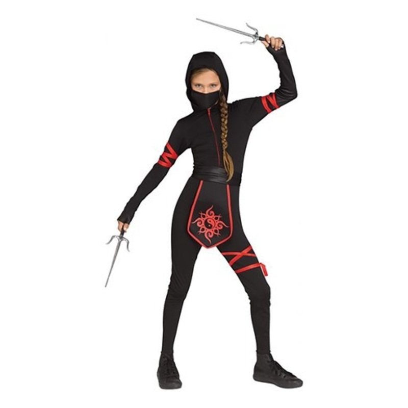 Ninja Warrior Costume for Girls X-Large