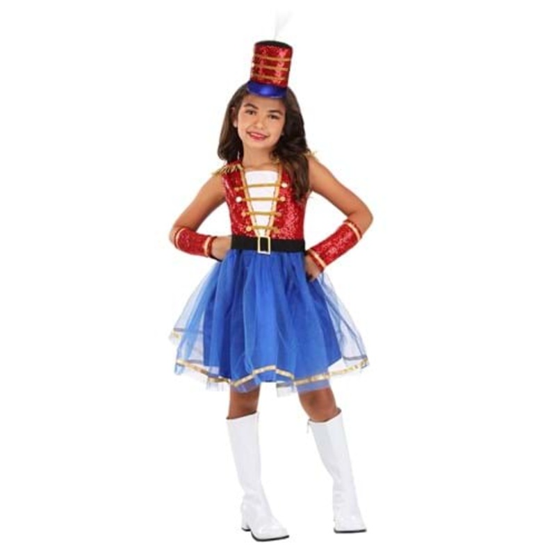 Sequin Toy Soldier Girl's Costume X-Small