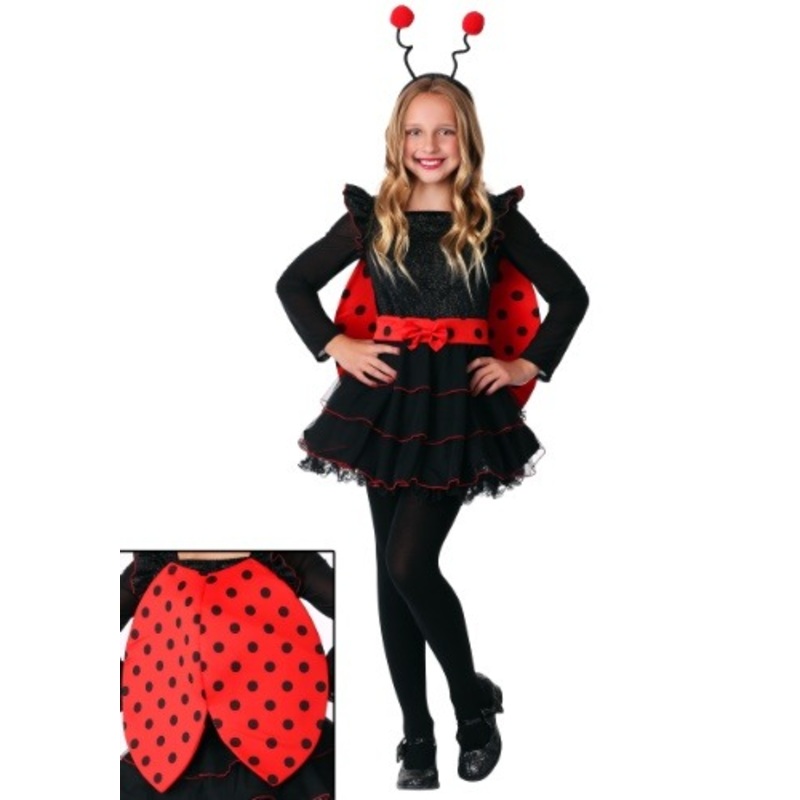 Sweet Ladybug Costume for Girls Large