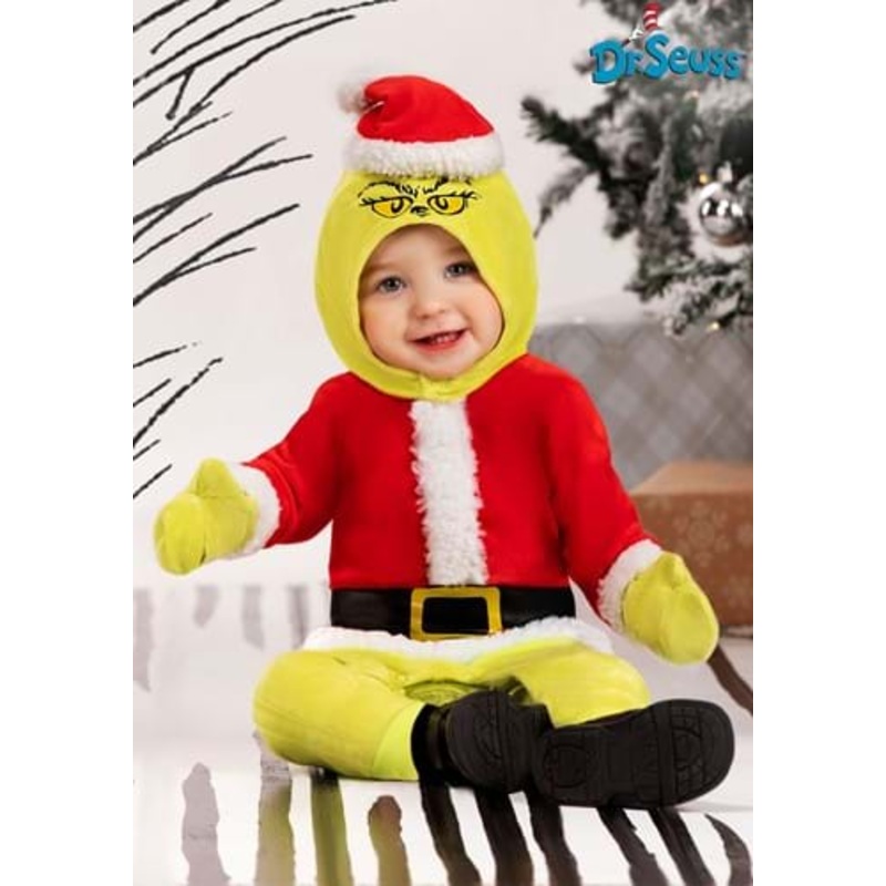 The Grinch Infant Santa Costume 0/3 Months