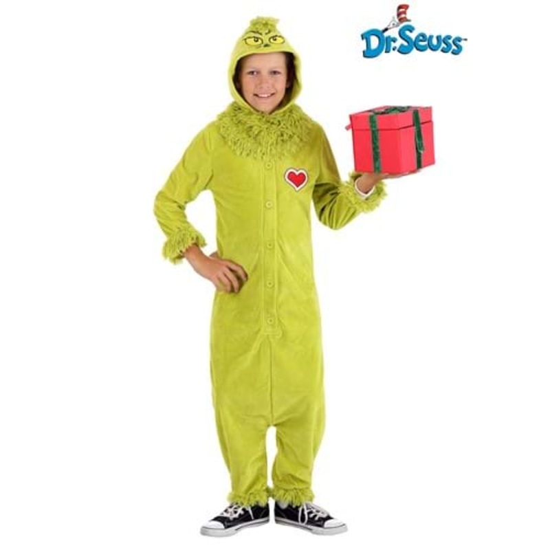 The Grinch Jumpsuit Costume for Kids S/M