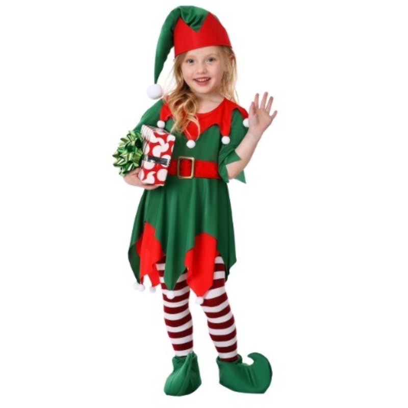 Toddler Girl's Santa's Helper Costume 2T