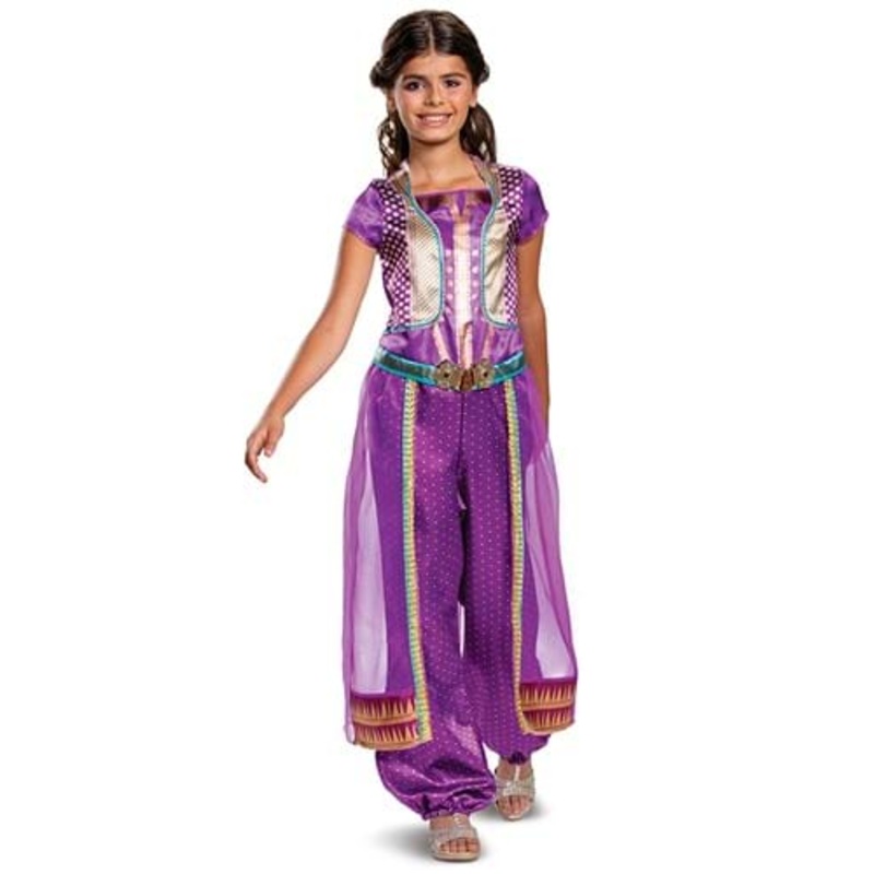 Aladdin Live Action Child Jasmine Purple Classic Costume Size 4/6