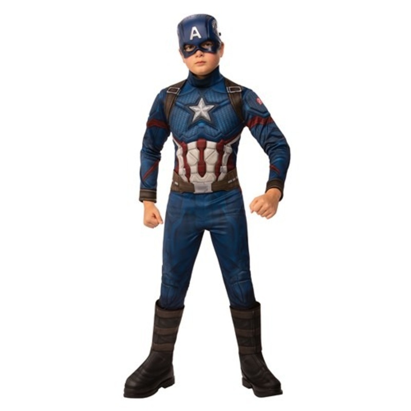 Avengers Endgame Deluxe Captain America Boy's Costume Large