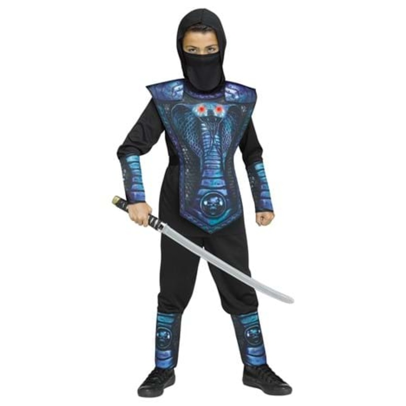 Blue Cobra Ninja Kid's Costume  Size 4/6
