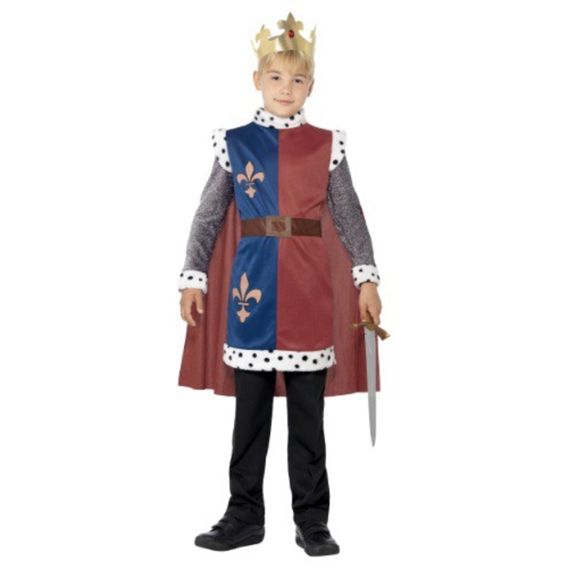 Boy's Medieval King Arthur Tunic Costume Medium