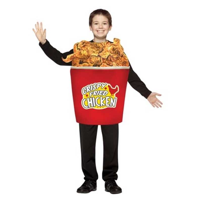 Bucket of Fried Chicken Costume for Kids Standard
