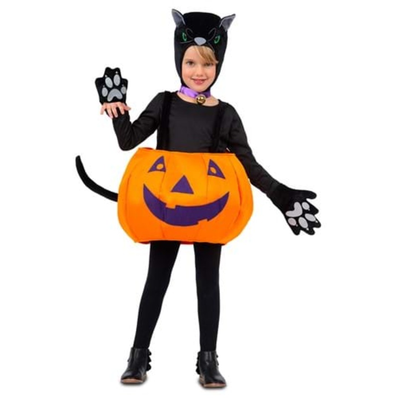 Cat in Pumpkin Costume for Kids Standard