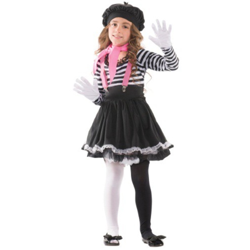 Child Mesmerizing Mime Costume Small