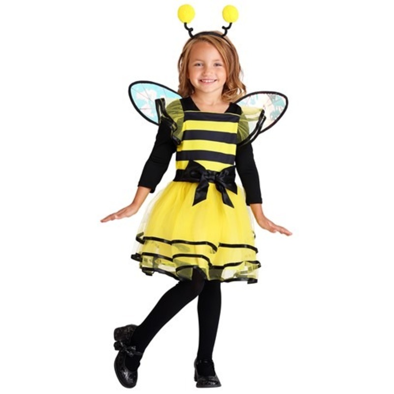 Girl's Little Bitty Bumble Bee Toddler Costume 4T