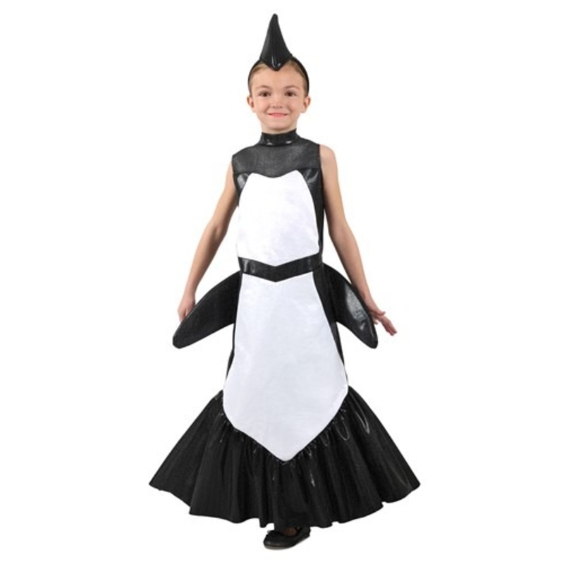 Girls Orca Mermaid Costume Large