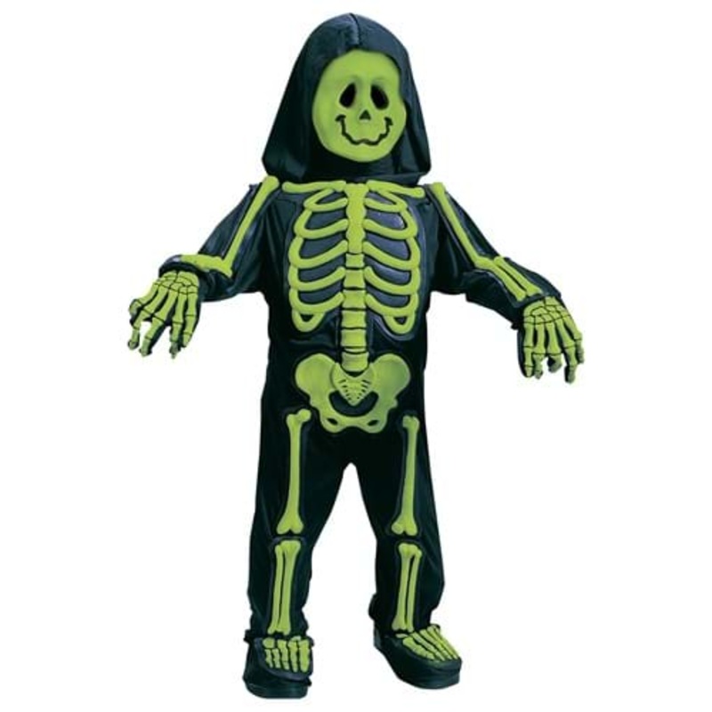 Green Skeleton Costume for Toddlers Large