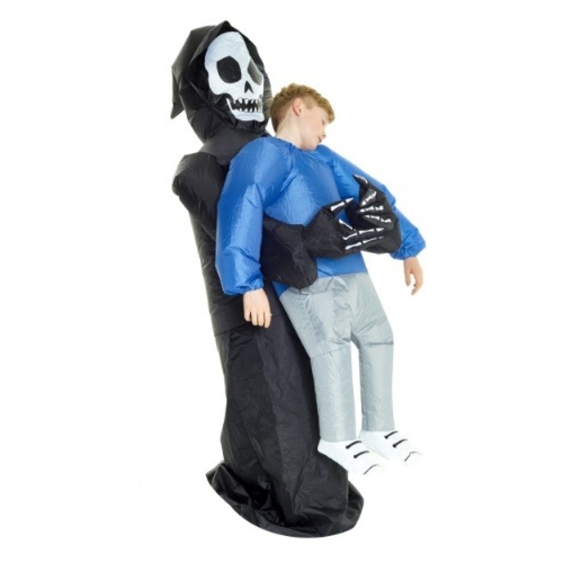 Inflatable Grim Reaper Pick Me Up Kid Costume Standard