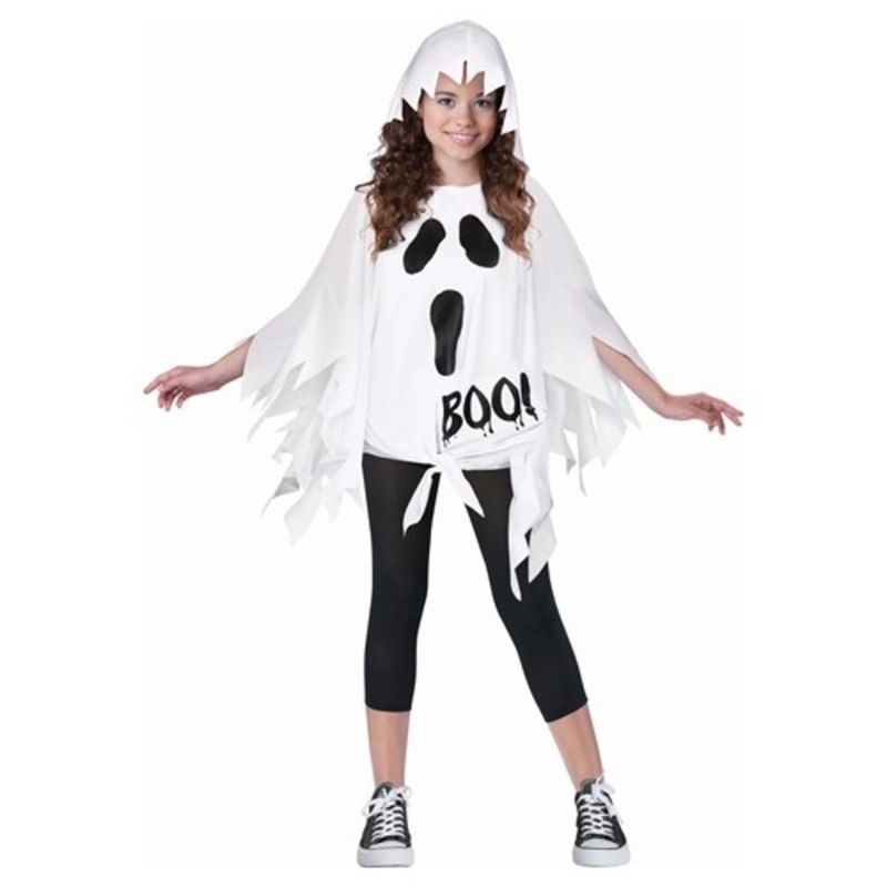 Kid's Ghost Poncho Standard