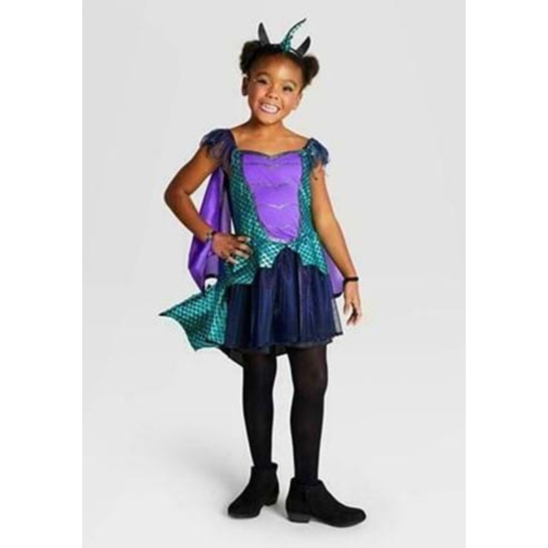 Kid's Halloween Dragon Dress Costume Large