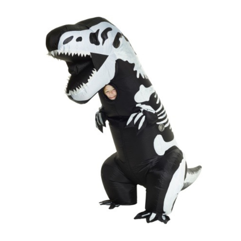 Kid's Inflatable Skeleton T-Rex Costume Standard