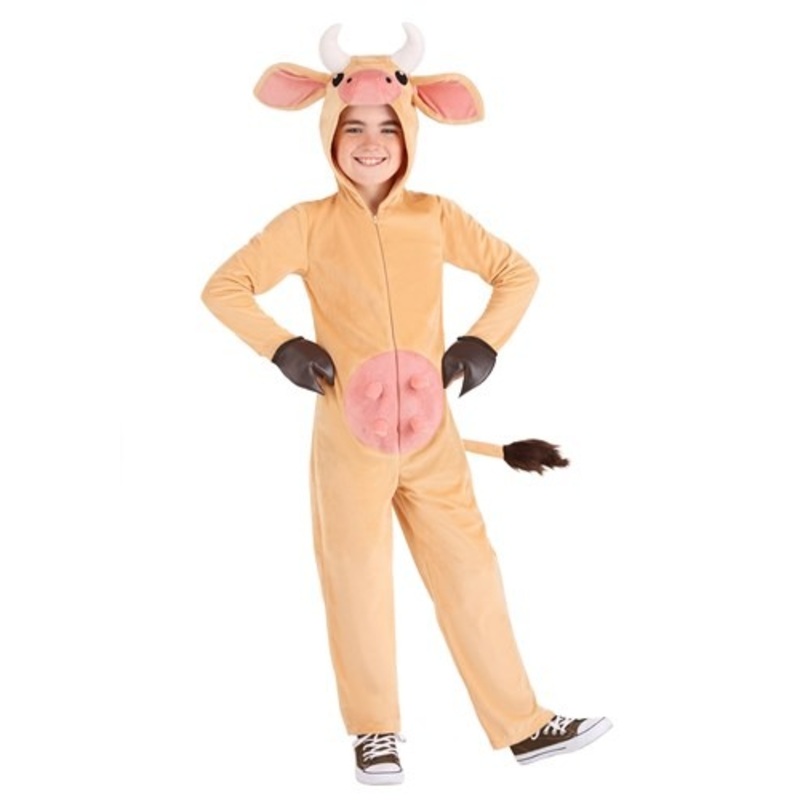 Kids Brown Cow Costume Small