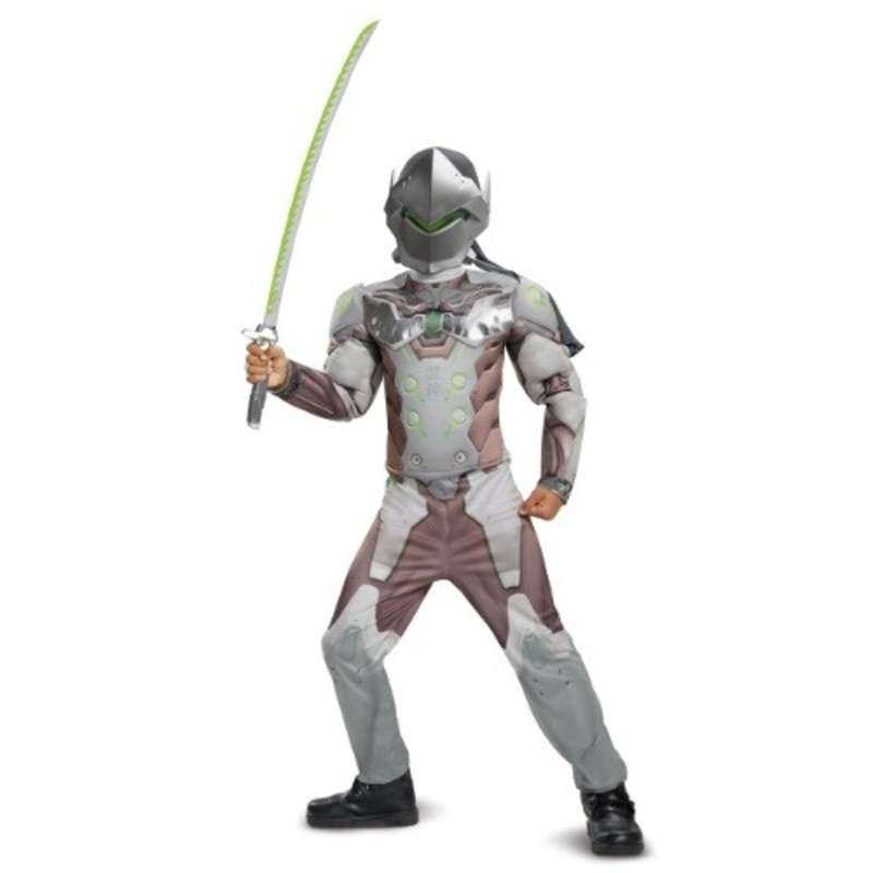 Overwatch Genji Classic Muscle Costume for Boys Size 4/6