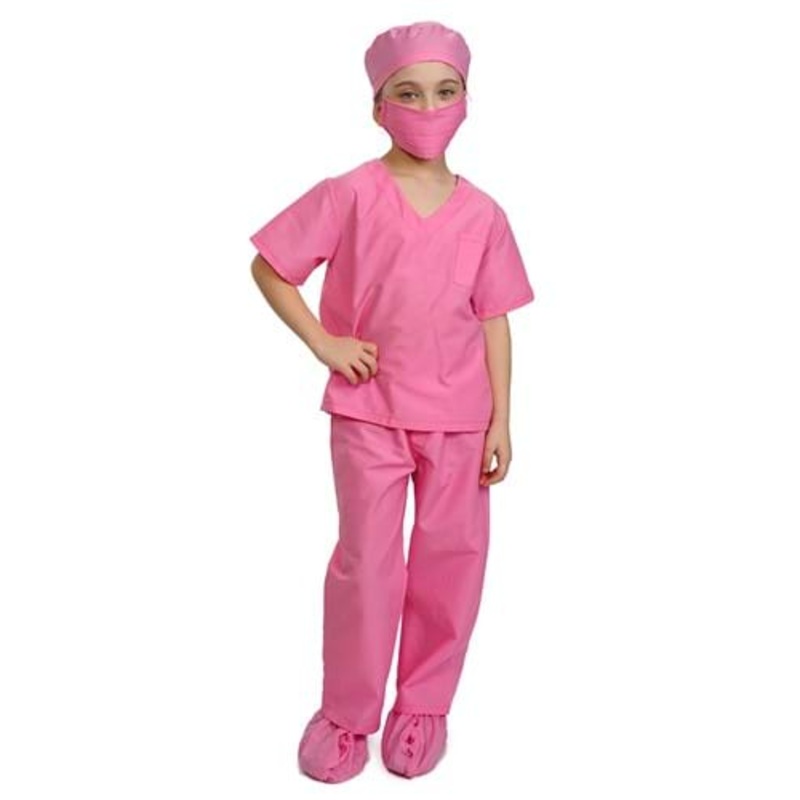 Pink Doctor Scrubs for GIrls Medium