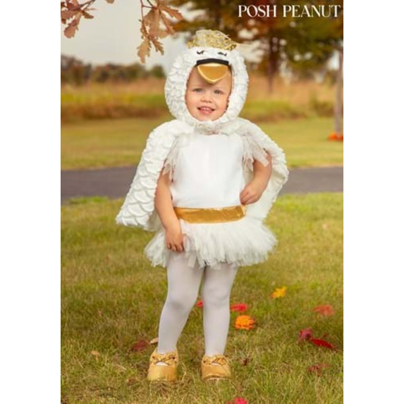 Posh Peanut Odet Swan Toddler Costume 4T