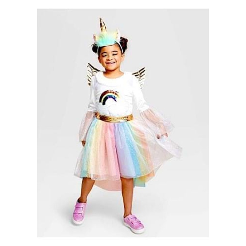 Rainbow Unicorn Kids Costume Medium