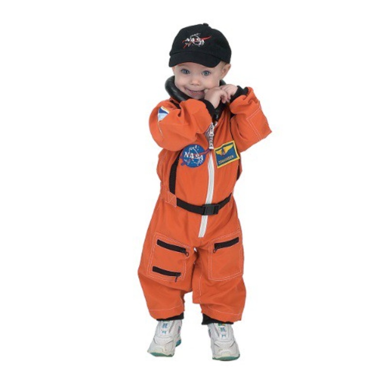 Toddler Orange Astronaut Romper Costume 18 Months