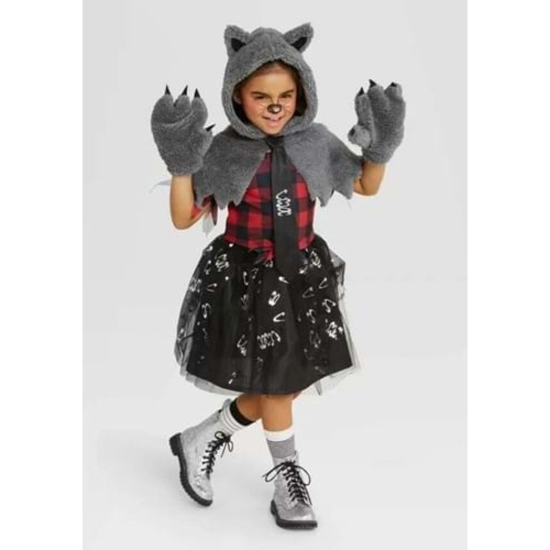 Werewolf Dress Kids Costume Medium