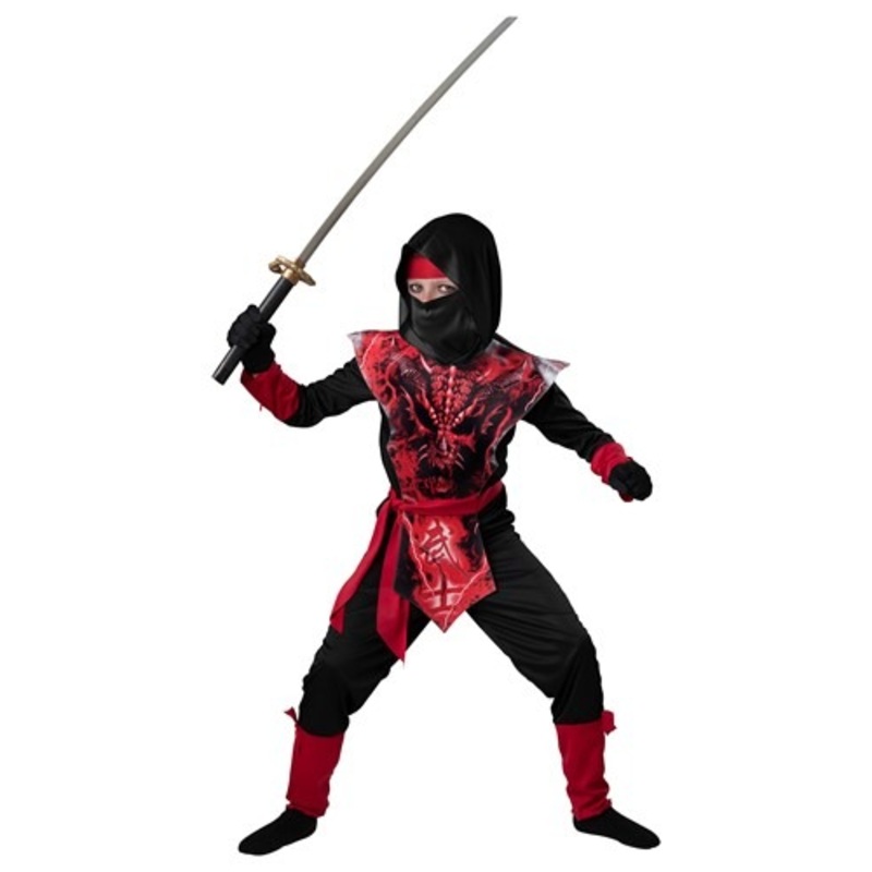 Boy's Death Skeleton Knight Costume Small