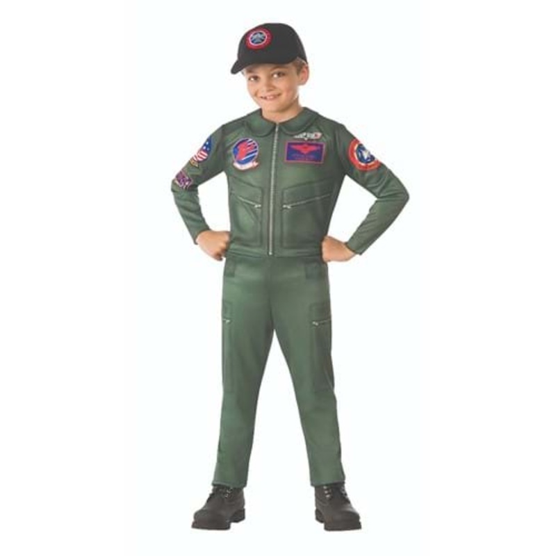 Classic Top Gun Costume for Kids Large