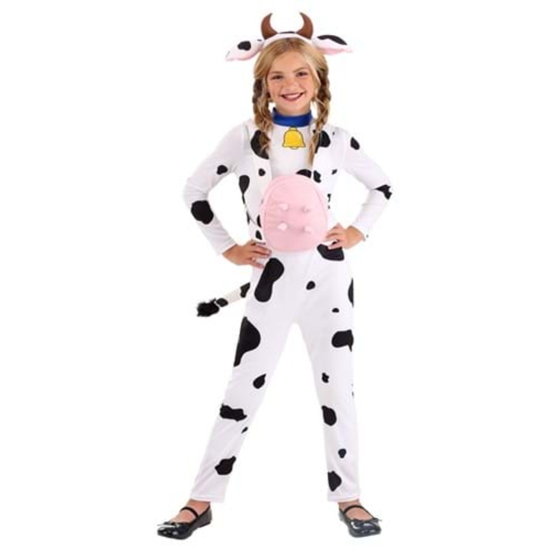 Country Cow Costume for Girls Large