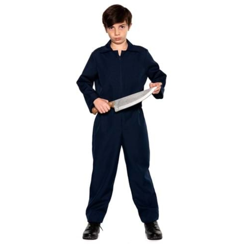 Dark Blue Mechanic Coveralls Costume for Kids Small