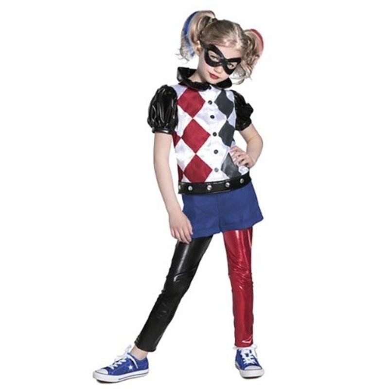 DC Premium Harley Quinn Costume for Girls Small