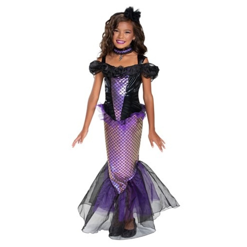 Girl's Darkest Siren Costume 12/14
