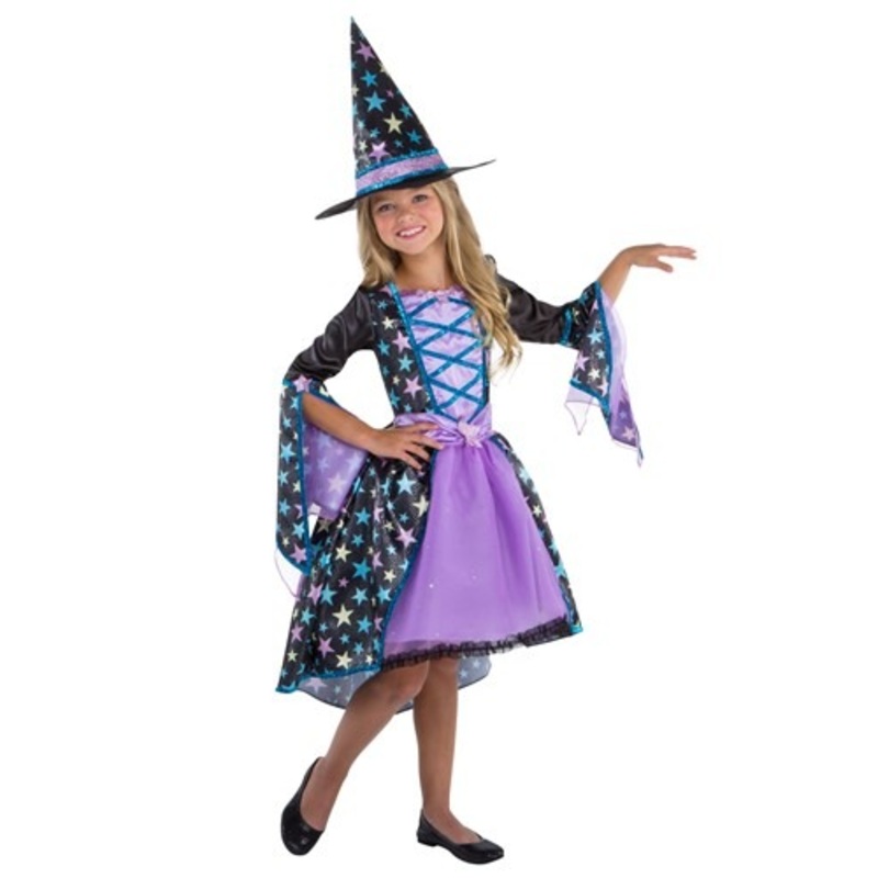 Girl's Pastel Candy Witch Costume Large