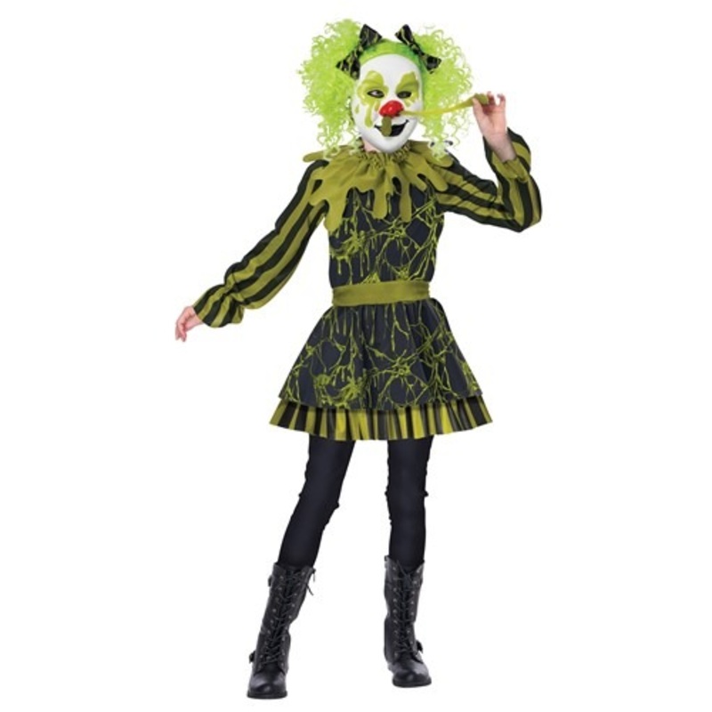 Girl's Snots Of Fun Clown Costume X-Small