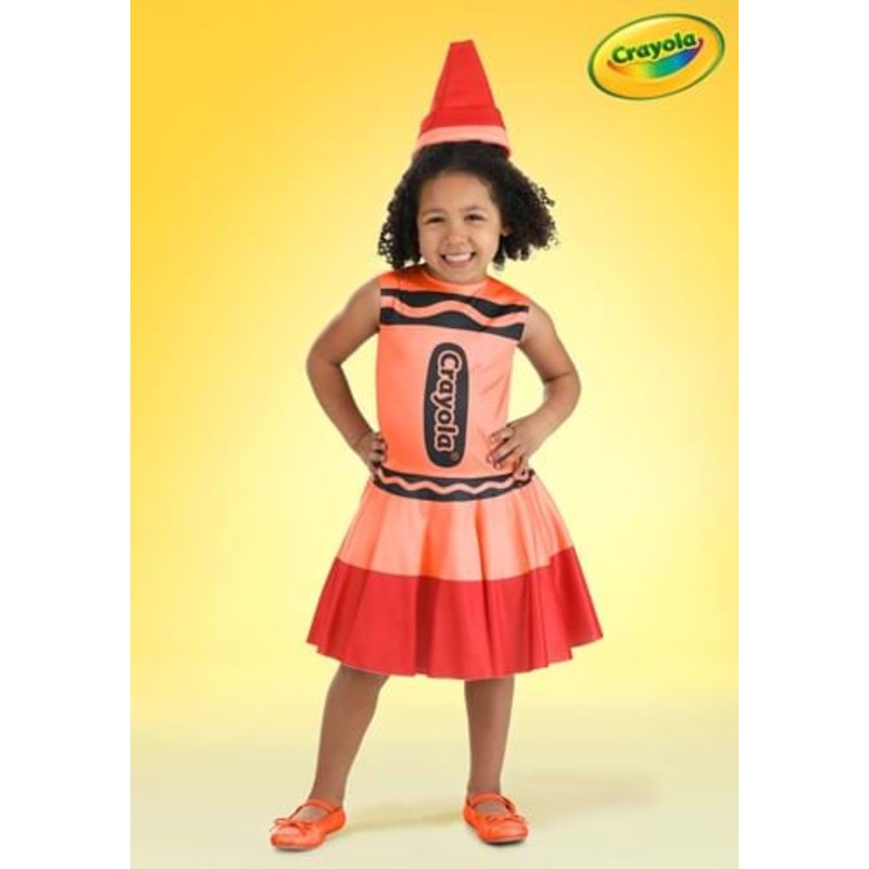 Girl's Toddler Red Crayon Costume Dress 2T