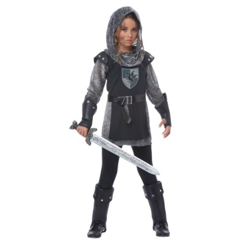 Girls Noble Knight Costume Medium