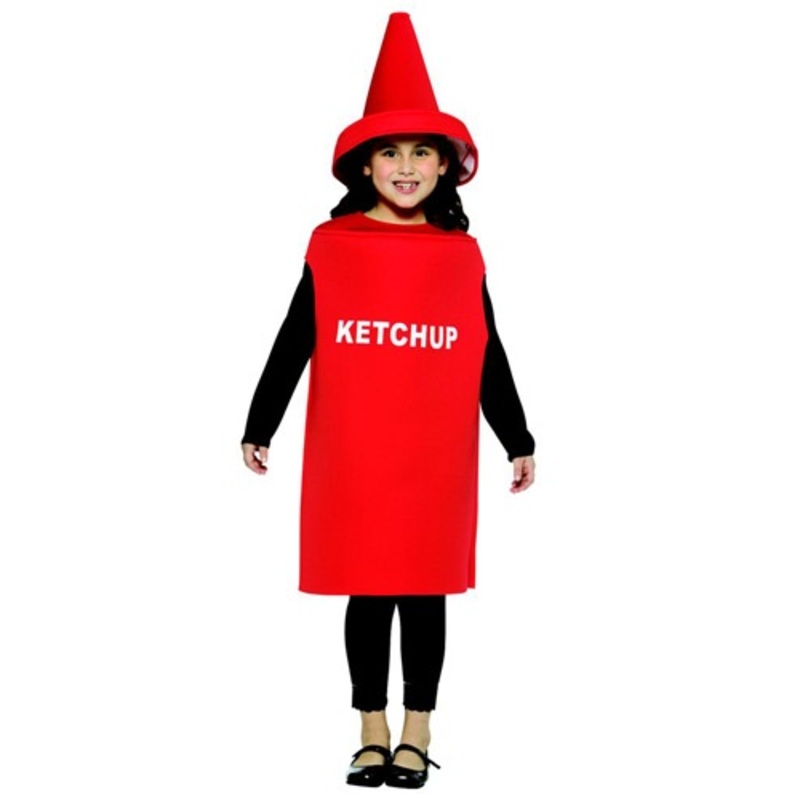 Ketchup Bottle Costume for Kids Size 7