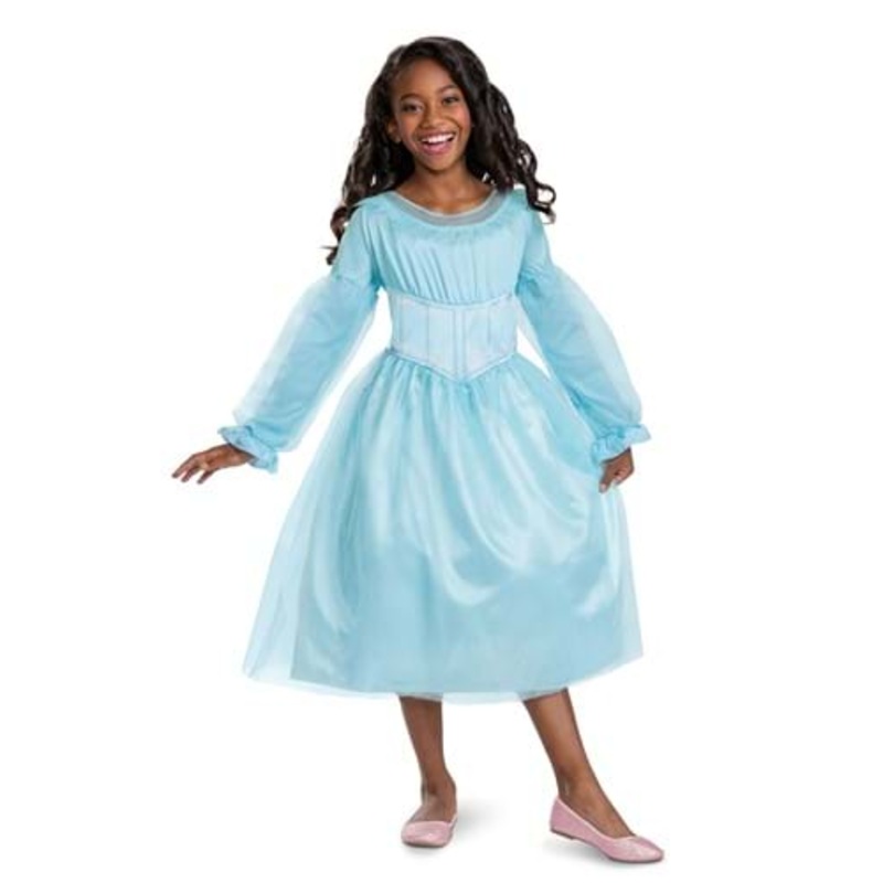 Little Mermaid Live Action Ariel Blue Costume Dress for Girls 3T/4T