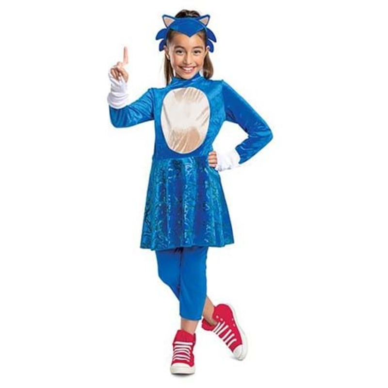 Sonic 2 The Movie Sonic Costume for Girls Size 4/6