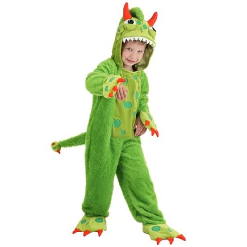 Spotted Green Monster Costume for Toddlers 2T