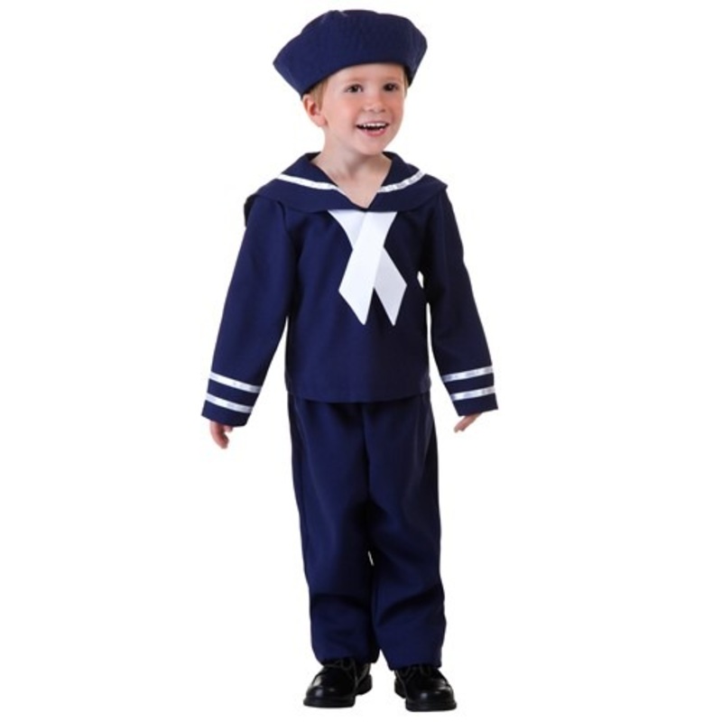 Toddler Blue Sailor Costume 4T