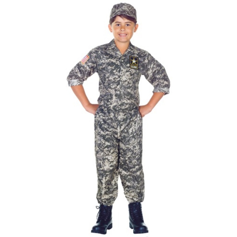 Army Camo Costume for Kids Small (4-6)