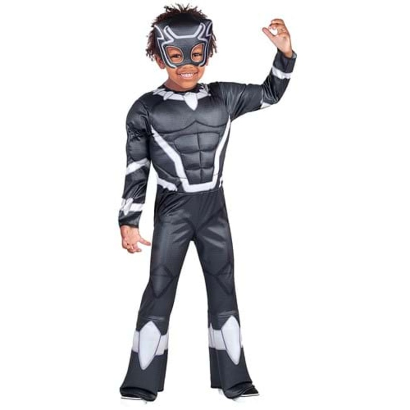 Boy's Spidey and His Amazing Friends Toddler Black Panther Costume 3T/4T