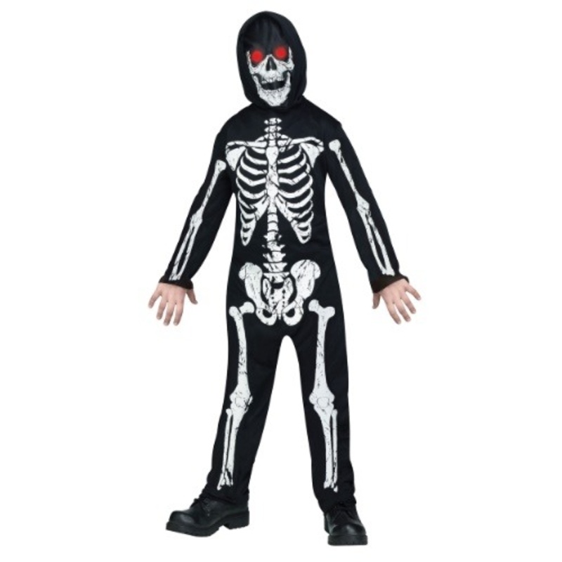 Fade in/out Skeleton Kids Costume Medium