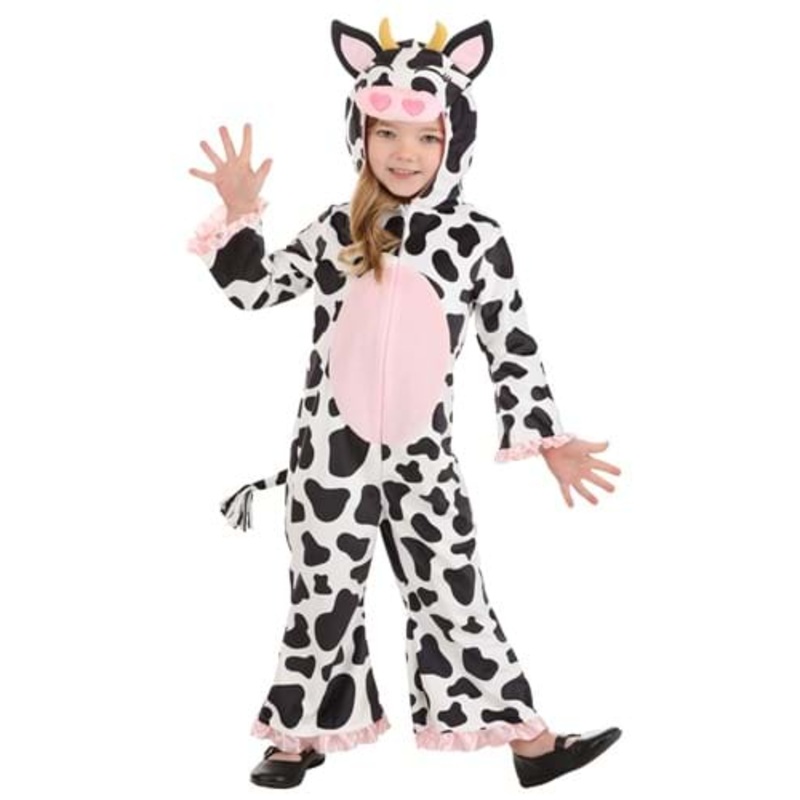 Girl's Cute Cow Toddler Costume 4T