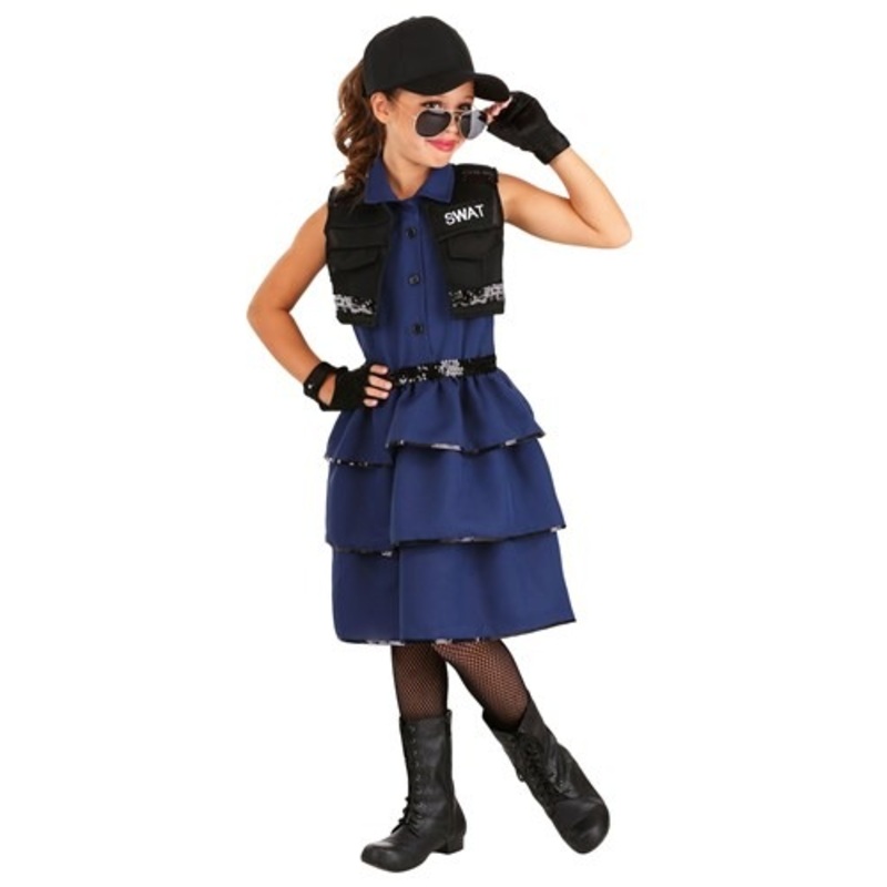 Girl's SWAT Officer Costume X-Small