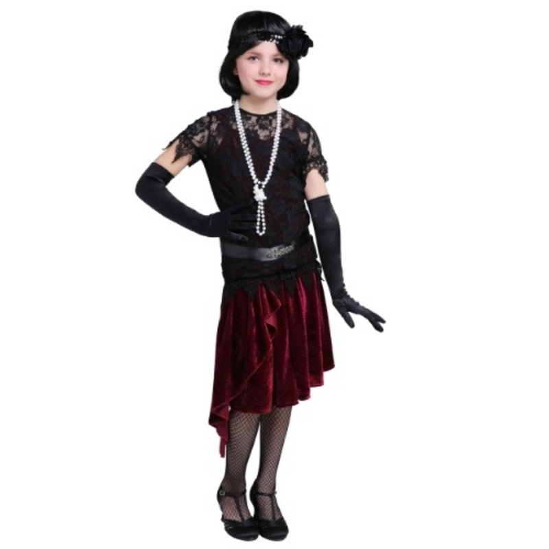Girl's Toe Tappin' Flapper Costume Dress Small