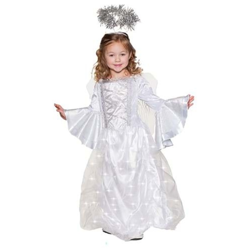 Girls' Light Up Angel Costume Size 4/6